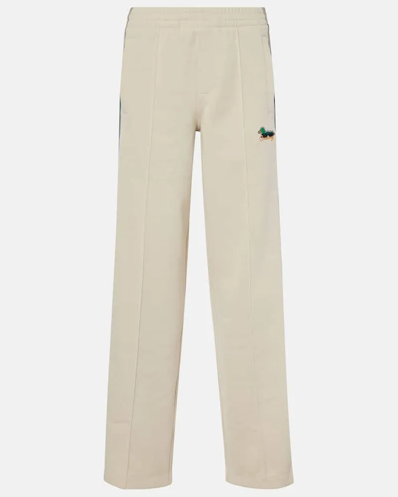 Burberry Pantaloni sportivi con logo Beige
