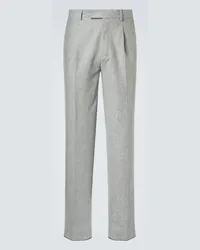 Ermenegildo Zegna Pantaloni regular in lana Grigio