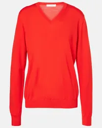 The Row Pullover Haius in jersey di lana Rosso