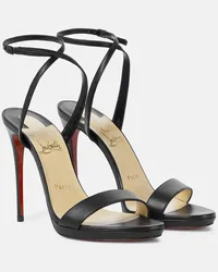 Christian Louboutin Sandali Loubi Queen 120 in pelle Nero