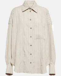 THE MANNEI Camicia a righe Bilbow Beige