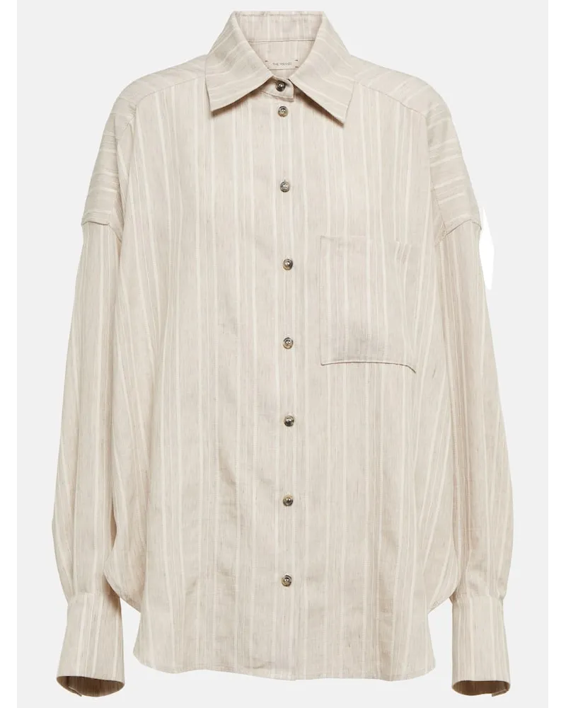 THE MANNEI Camicia a righe Bilbow Beige