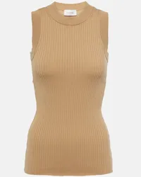 SPORTMAX Tank top Toledo in cotone a coste Beige