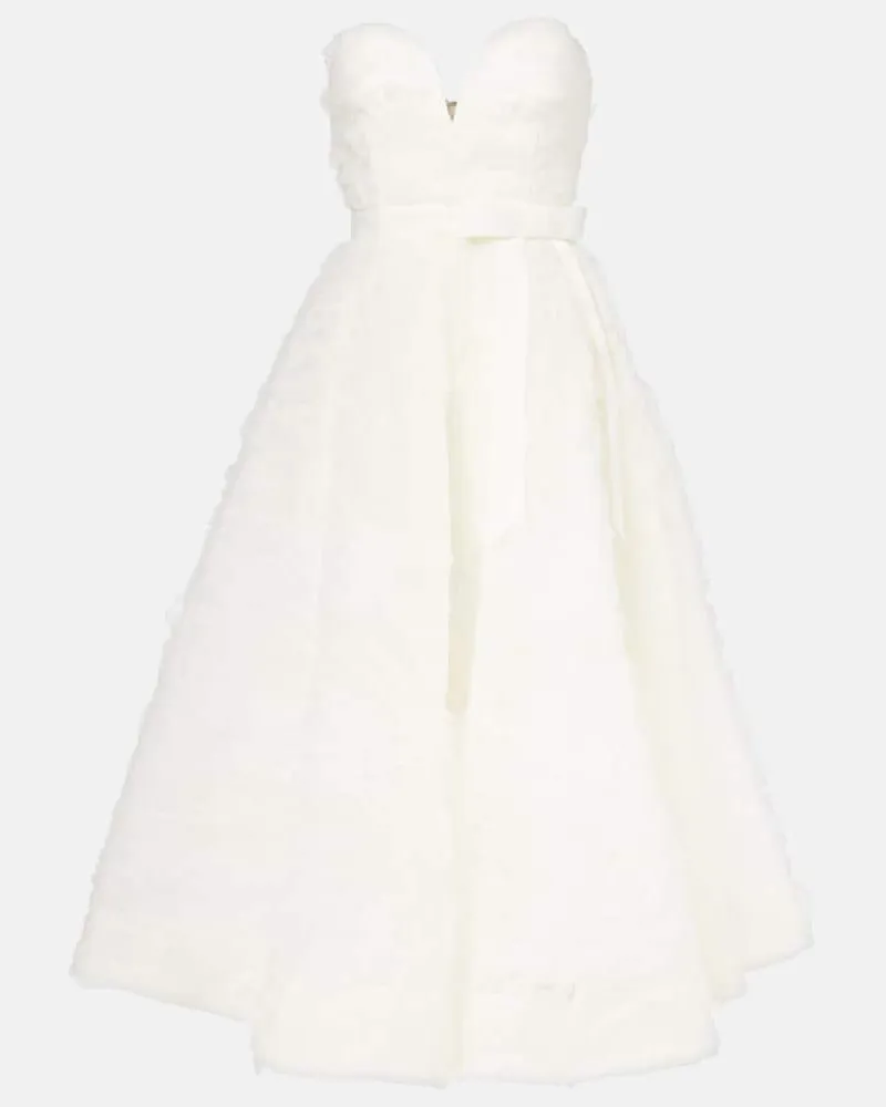 Rebecca Vallance Abito midi Bridal Willow in tulle Bianco