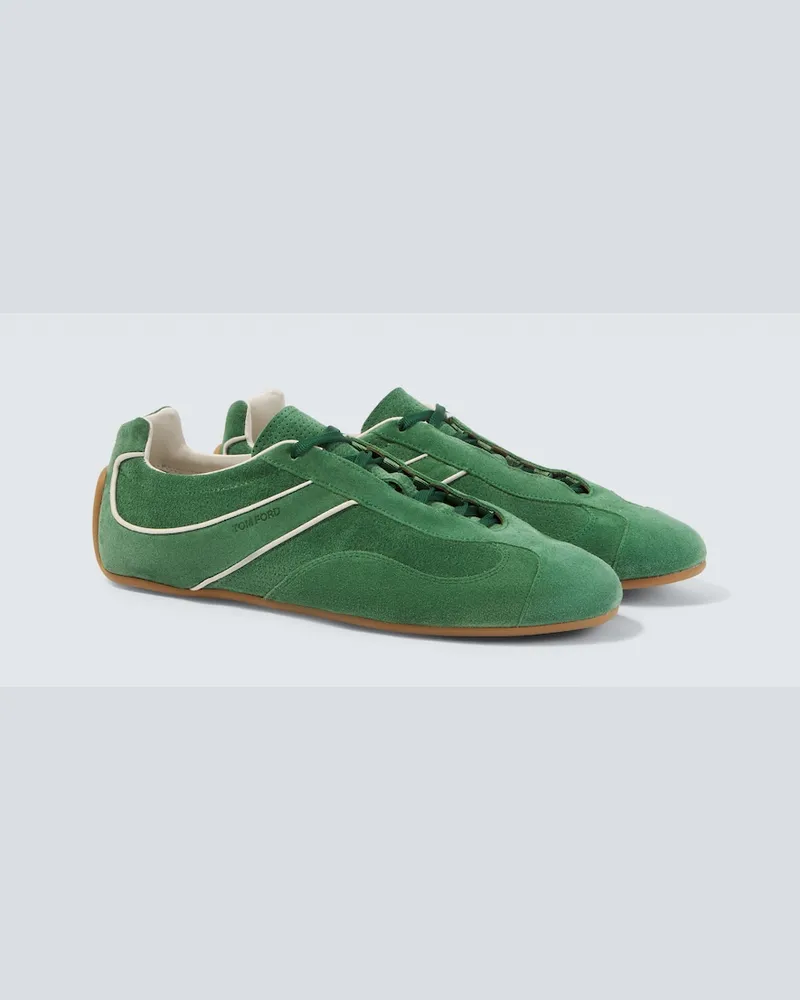 Tom Ford Sneakers Aston in suede Verde