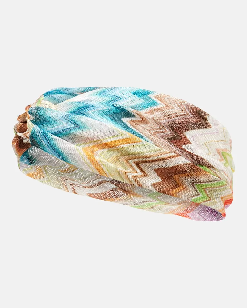 Missoni Fascia per capelli a zig zag Multicolore