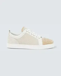 Christian Louboutin Sneakers Louis Junior Spike in canvas Neutro