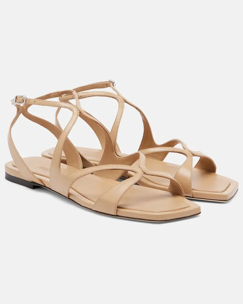 Jimmy Choo Sandali Ayla in pelle Beige
