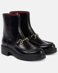 Gucci Stivaletti Horsebit in pelle Nero