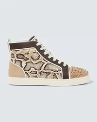 Christian Louboutin Sneakers Lou Spikes in pelle Multicolore