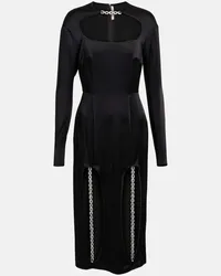 Christopher Kane Abito midi con cut-out Nero