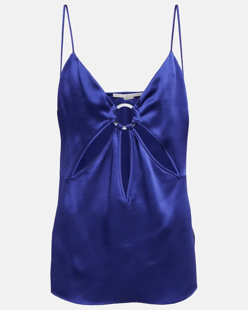 Stella McCartney Top con cut-out Blu