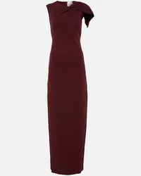 Roland Mouret Abito lungo asimmetrico con cut-out Rosso