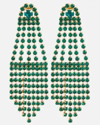 Oscar de la Renta Orecchini con cristalli Verde