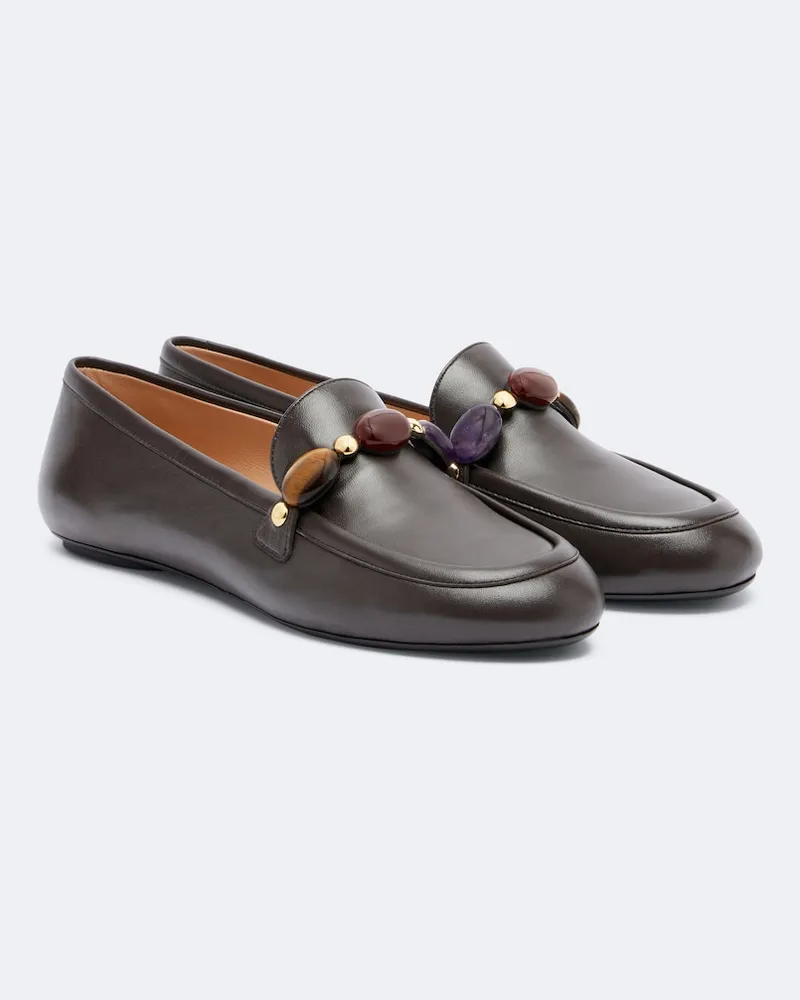 Gianvito Rossi Mocassini in pelle Marrone