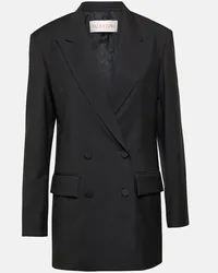 Valentino Garavani Blazer in lana e mohair Nero