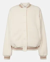 The Upside Bomber Banks in teddy Bianco