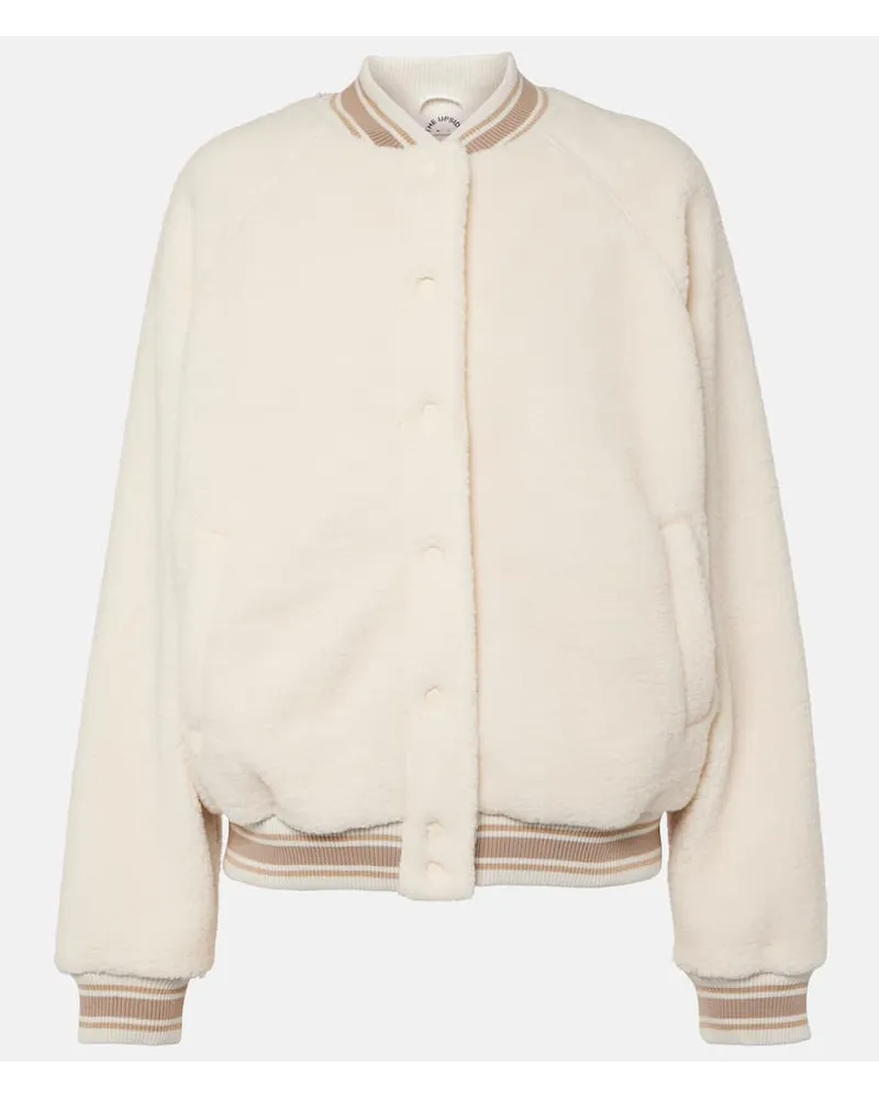 The Upside Bomber Banks in teddy Bianco