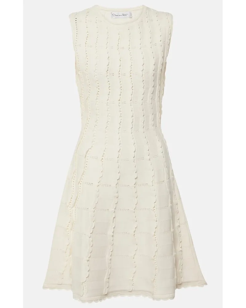Oscar de la Renta Miniabito in maglia Bianco