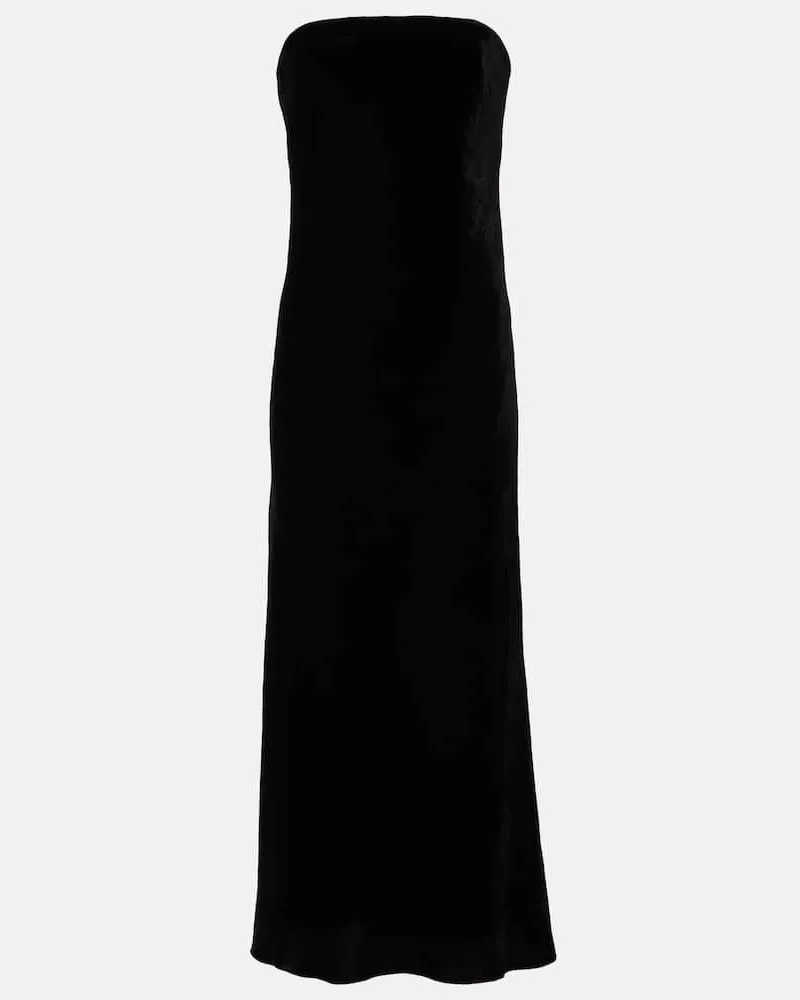 Veronica Beard Abito bustier Flora Nero