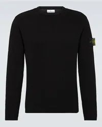 Stone Island Pullover Compass in cotone Nero