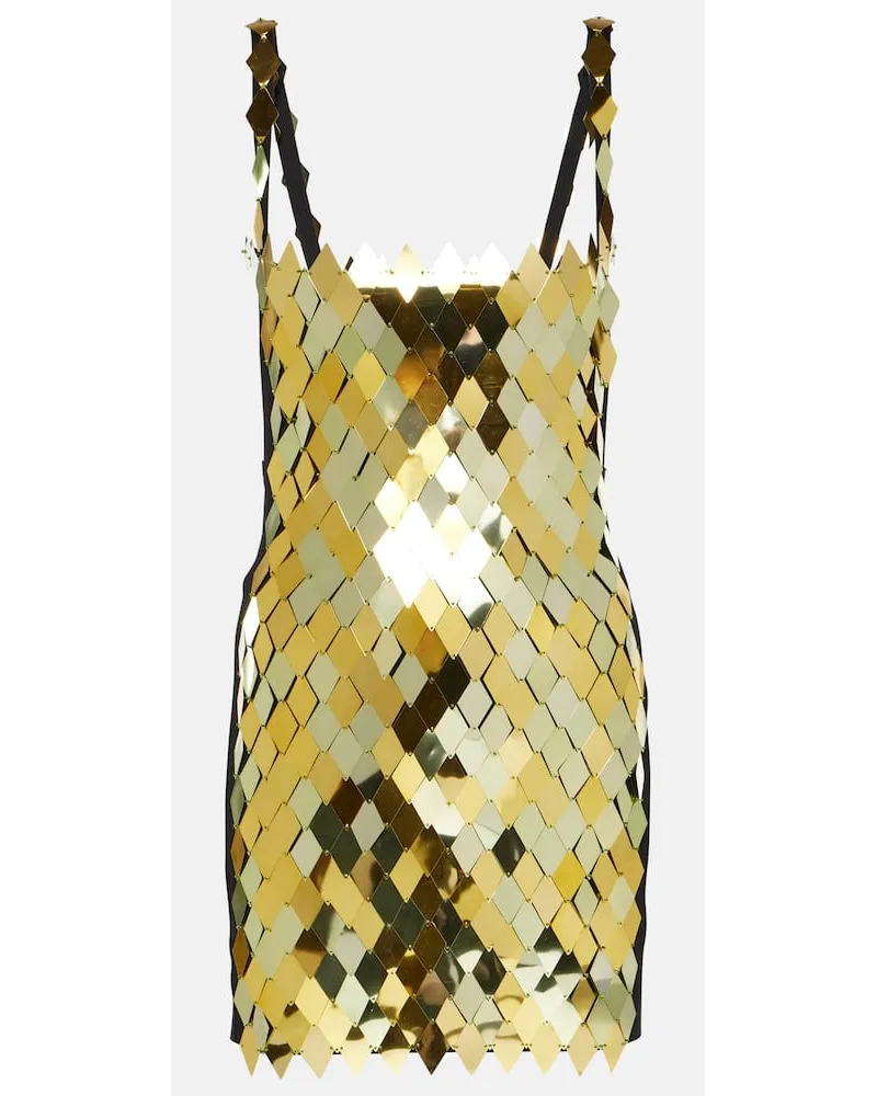 ATTICO Miniabito Rue con paillettes Oro