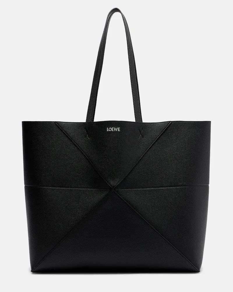 Loewe Borsa Puzzle Fold Large in pelle Nero