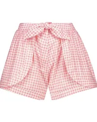 Alexandra Miro Shorts Natalia a quadretti in cotone Rosa