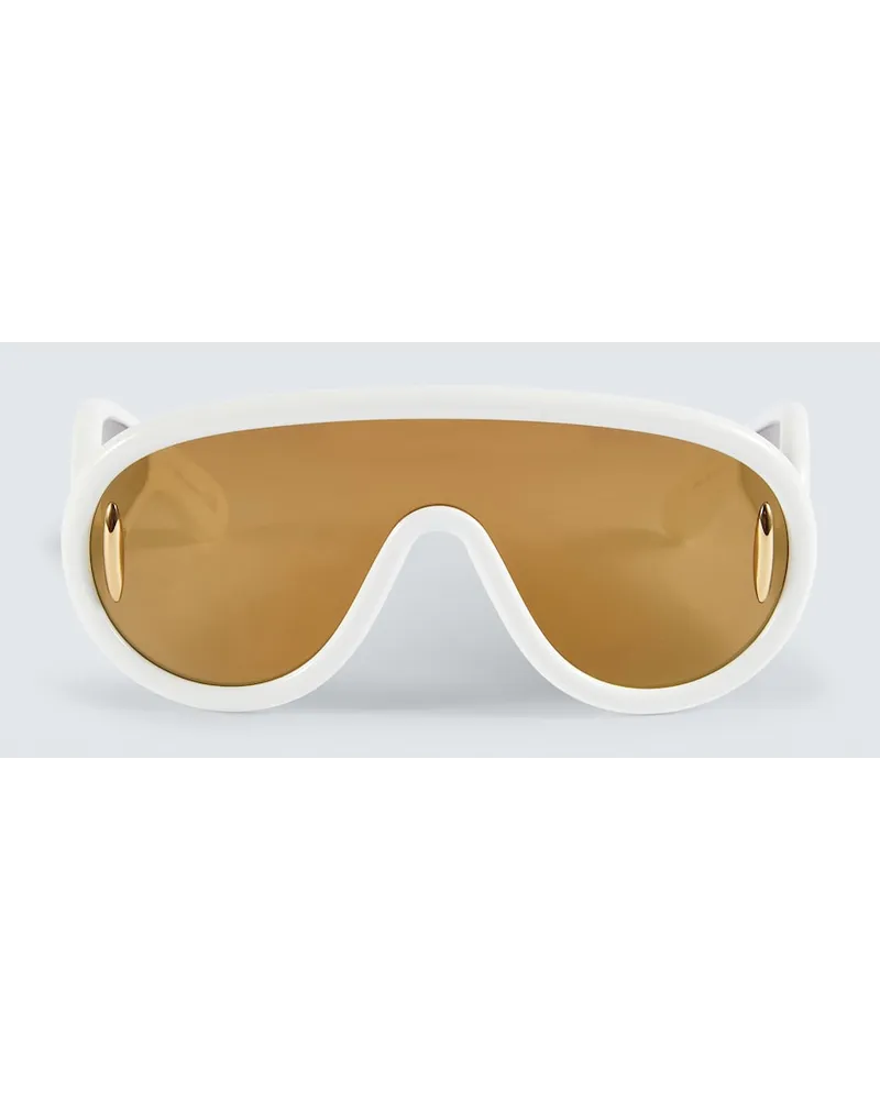 Loewe Paula's Ibiza - Occhiali da sole Wave Mask Bianco