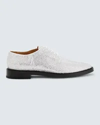 Maison Margiela Stringate Tabi con cristalli Bianco