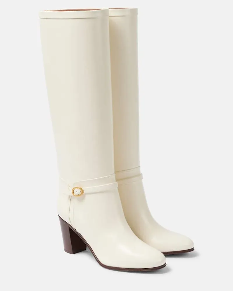 Valentino Garavani Stivali Pattie 75 in pelle Bianco