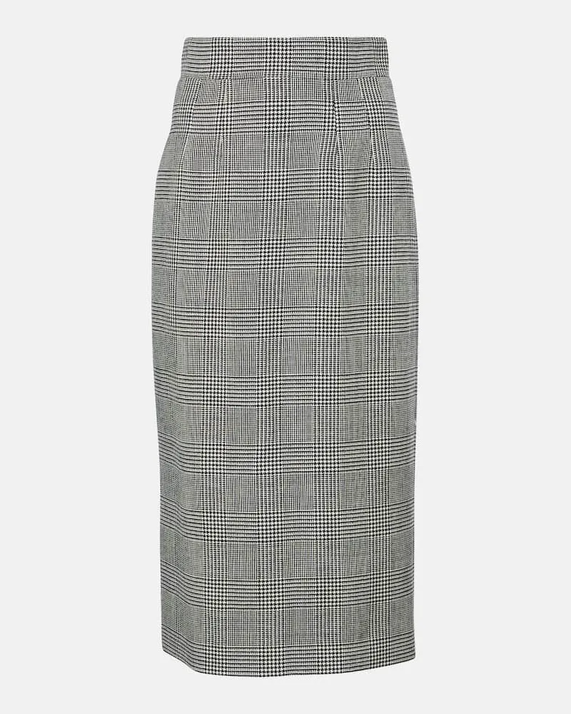 Dolce & Gabbana Gonna midi in lana vergine Grigio