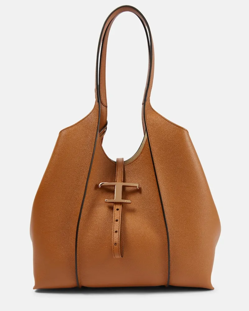 TOD'S Borsa Timeless Medium in pelle Marrone