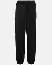 Jil Sander Pantaloni sportivi in misto lana Nero