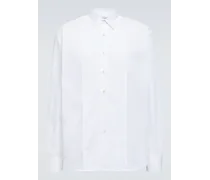 Camicia oversize in popeline di cotone