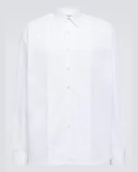 Lanvin Camicia oversize in popeline di cotone Bianco