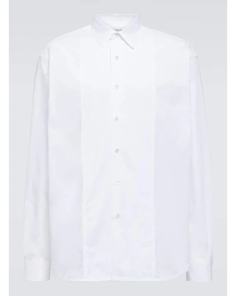 Lanvin Camicia oversize in popeline di cotone Bianco