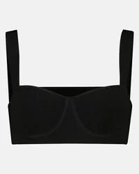 GALVAN Bralette Nyx in maglia Nero