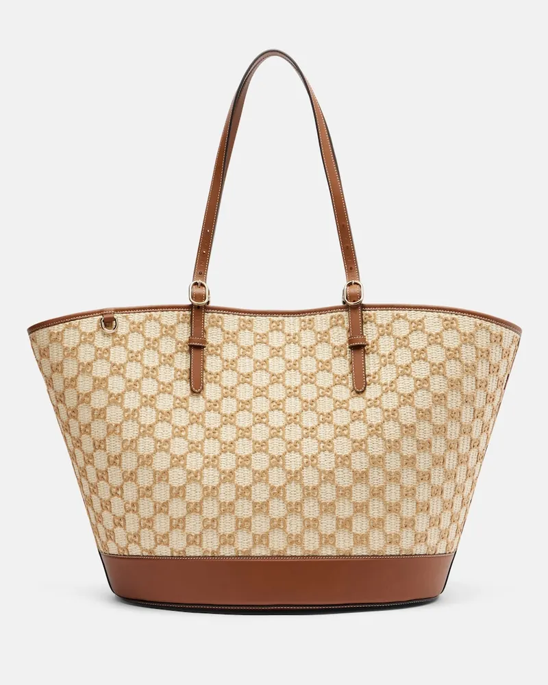 Gucci Borsa Large con pelle Beige