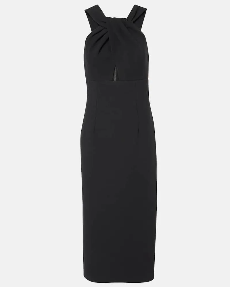 Rebecca Vallance Abito midi Elora con cut-out Nero