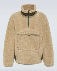 Sacai Giacca in shearling sintetico Beige