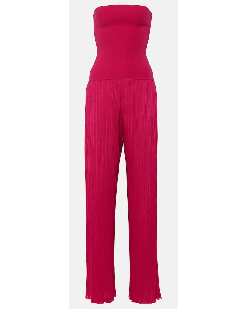 Alaïa AlaÃ¯a Jumpsuit in maglia Rosso