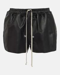 Rick Owens Shorts in pelle Nero