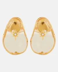 Zimmermann Orecchini Crystal Pebble placcati in oro Oro