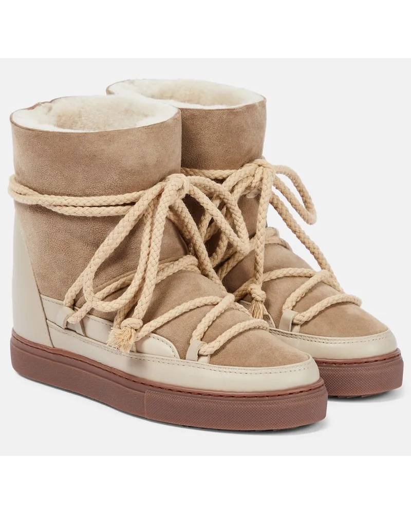 INUIKII Stivaletti Classic Wedge in pelle Beige