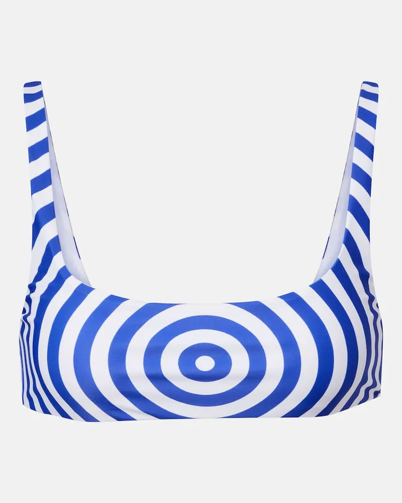 Jean Paul Gaultier Top in jersey con stampa Bianco