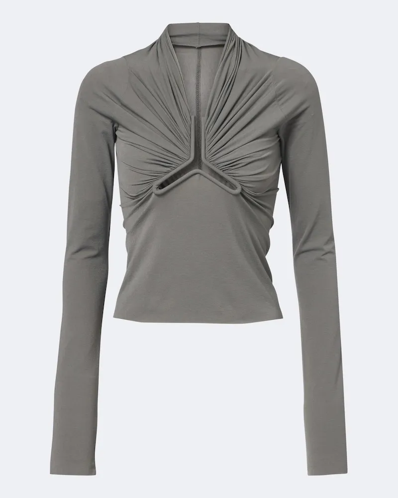 Rick Owens Top Allanah in jersey Grigio