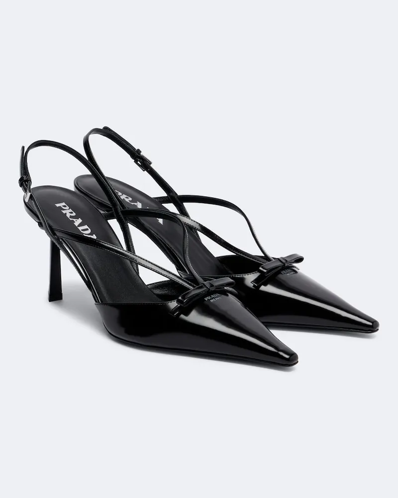 Prada Pumps slingback in pelle Nero