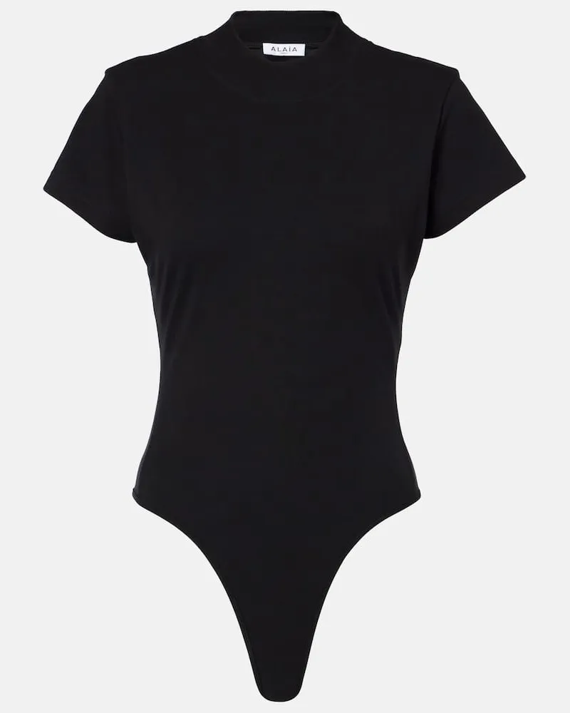 Alaïa AlaÃ¯a Body in misto cotone Nero