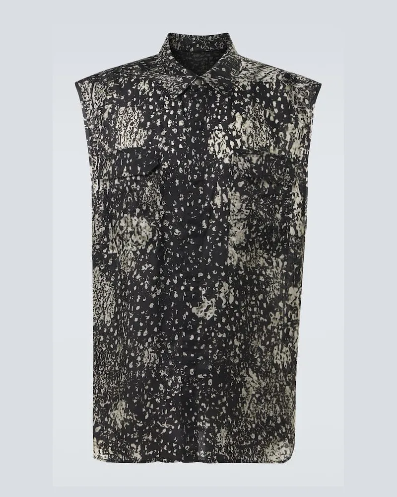 Rick Owens Camicia con stampa Nero
